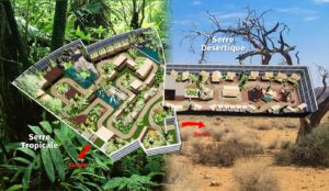 plan interactif des serres tropicale et désertiques Planet Exotica
