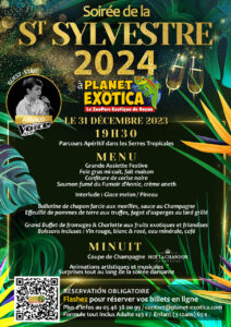 Reveillon de la St-Sylvestre Planet Exotica 2023