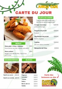 Carte Jungle Café